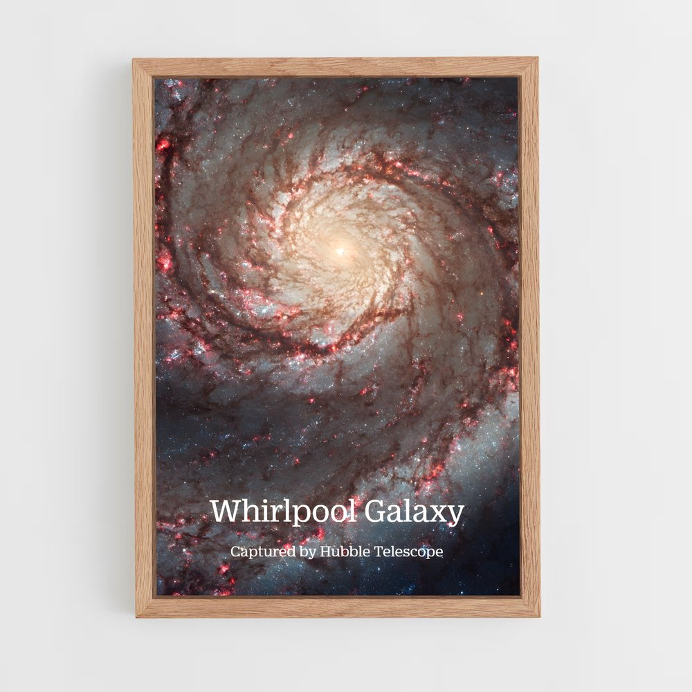 Poster Spirale Éblouissante Galaxie Whirlpool (vue 4)